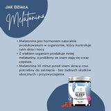 Jest to efekt działania Super Snooze Sleep witamin Bears with Benefits z Melatonina, Witamina B6, Ekstrakt z męczennicy.