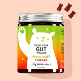 Puszka witamin Trust Your Gut z octem jabłkowym od Bears with Benefits dla dobrego samopoczucia jelit.