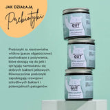 Jest to efekt działania One in a Billion Gut witamin Bears with Benefits z Bacillus coagulans, Inulin i Witamina B6.