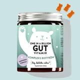 Puszka One In A Billion Gut Vitamin z Bacillus coagulans, inuliną i witaminą B6 od Bears with Benefits na wzdęty brzuch i wzdęcia.