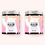 Ah-Mazing Hair Vitamins with Biotin (bez cukru) od Bears with Benefits jako 4-miesięczna kuracja.