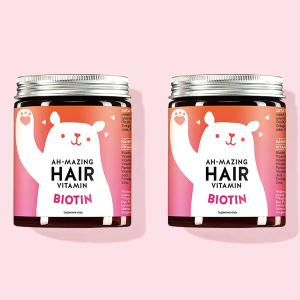 Ah-Mazing Hair Vitamins with Biotin od Bears with Benefits jako 4-miesięczna kuracja.