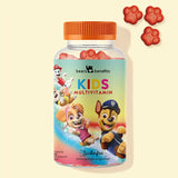 To zdjęcie przedstawia puszkę produktu Power Paws with Multivitamin Complex for Children firmy Bears with Benefits.