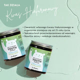 Tak działają witaminy Hey Flawless Youth z ceramidami: przeciwdziałają suchości skóry i utracie elastyczności, poprawiają nawilżenie skóry, redukują widoczne zmarszczki o 19%, zwiększają elastyczność skóry o 36% i nawilżenie o 36% już po ośmiu tygodniach stosowania.