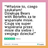 Opinie i wrażenia klientów Trustpilot dotyczące misiów z witaminami od Bears with Benefits